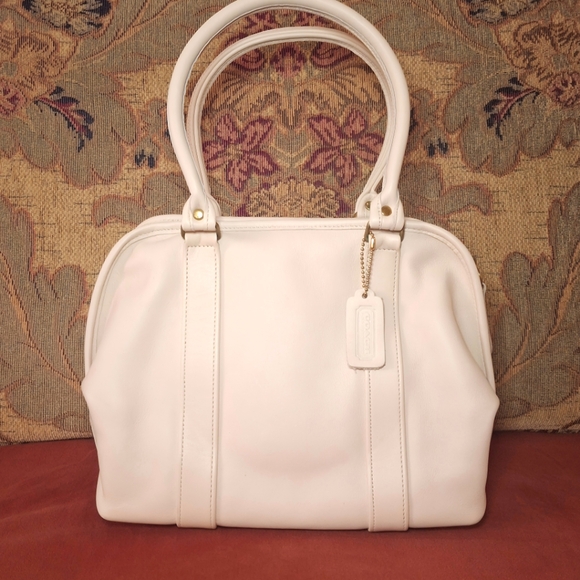 SOLD - NIB! Coach 4055 Vintage Leather Soft Satchel Bag in Bone - Picture 3 of 12